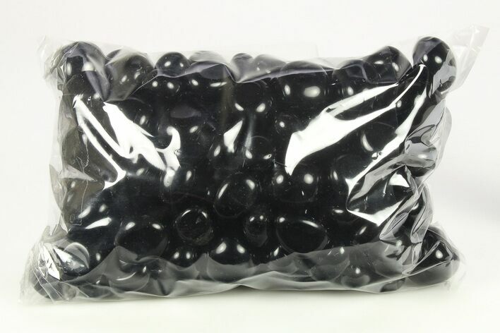 Lot: Tumbled Black Obsidian (Apache Tears) Stones - KG #268452